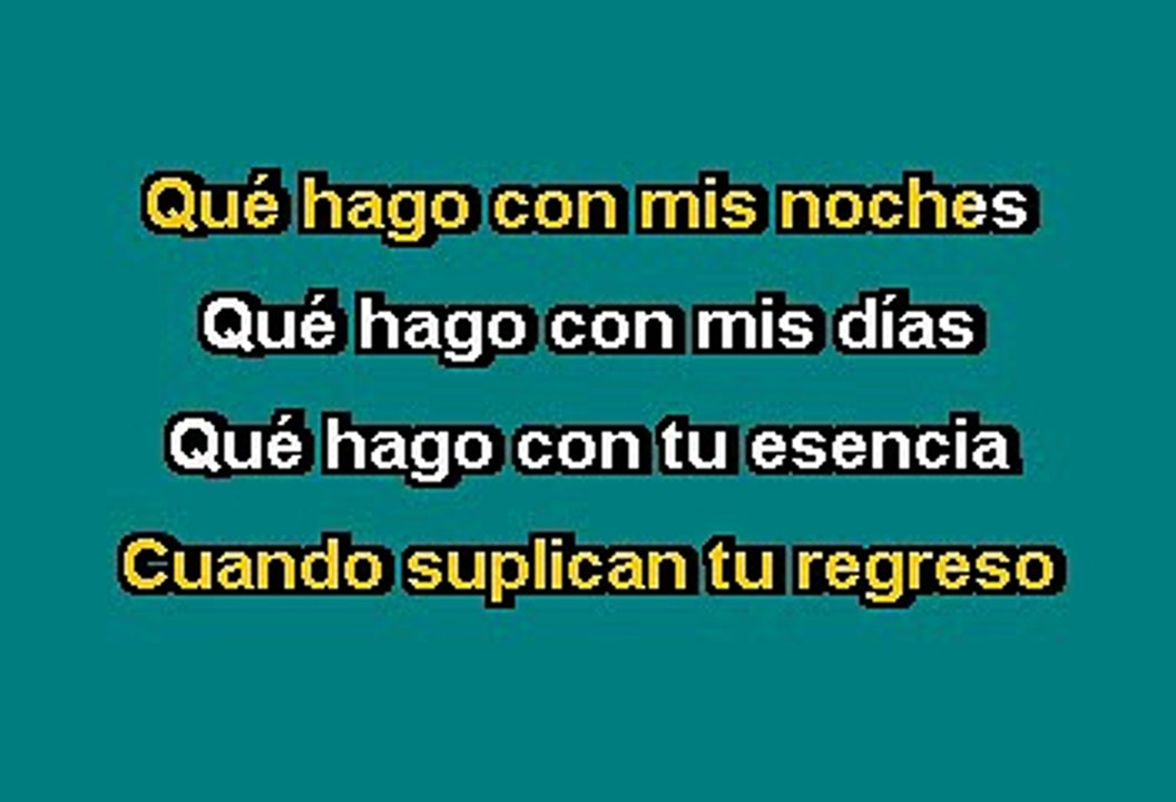 HA-ASH - Que hago yo (Karaoke)