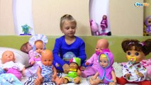 Playing Baby Born & Reborn Dolls Играем с Куклами Беби Бон укладываем спать Малышей Видео для детей