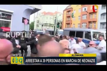 Alemania: arrestan a 39 personas en marcha de neonazis