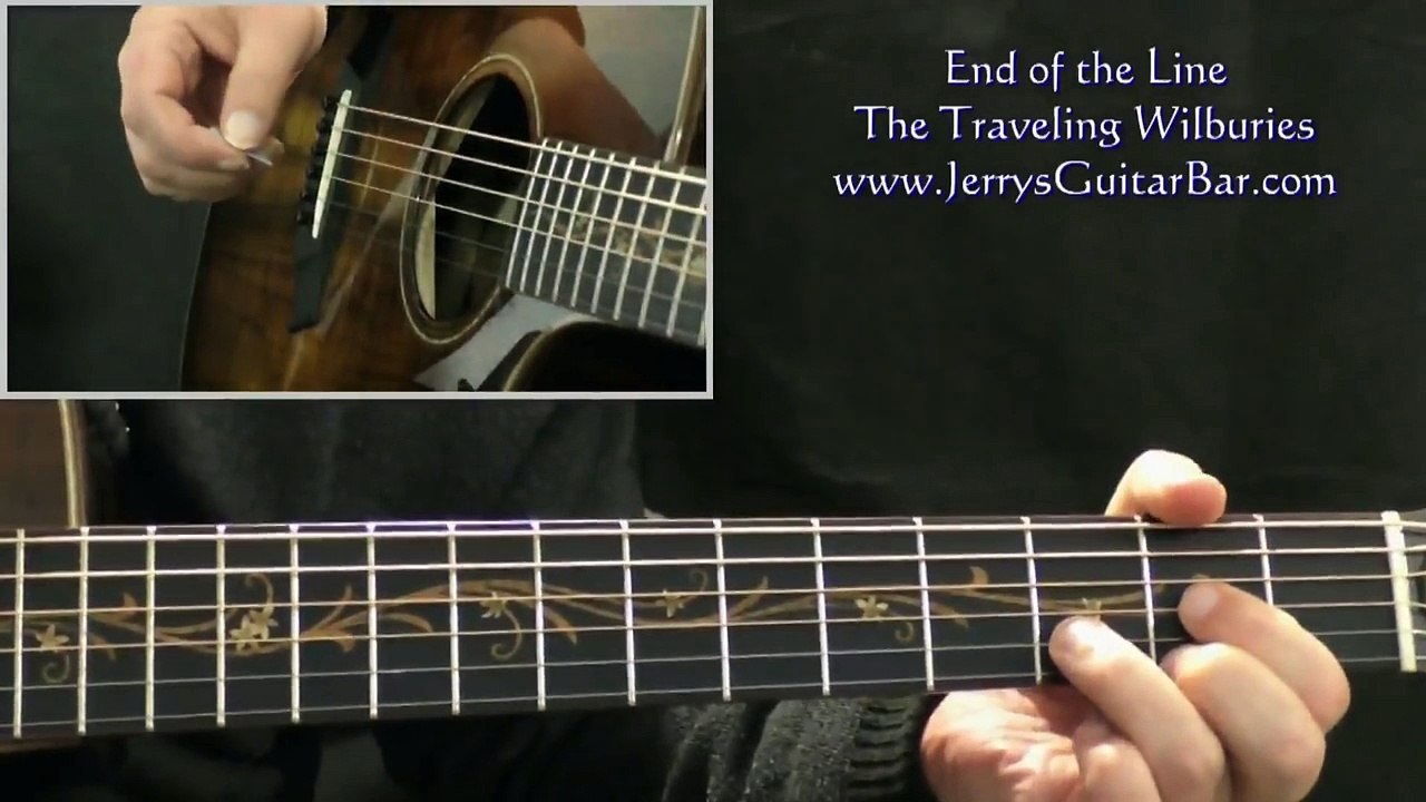 How To Play The Traveling Wilburys End of the Line (intro only) - video