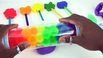 Play Doh Popsicles Treats DIY Ice Cream Ultimate Rainbow Colors How To * RainbowLearning
