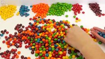 Dulces Bricolaje divertido cómo arco iris juego de bolos Video !!