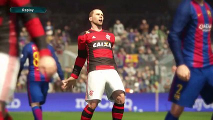 PES 2017 Flamengo vs FC Barcelona Não vou Levar Desaforo pra CASA