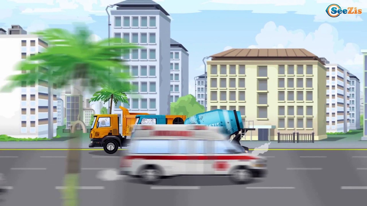 NEW Cement Mixer Truck - Kids Car Construction - Real Trucks For Children