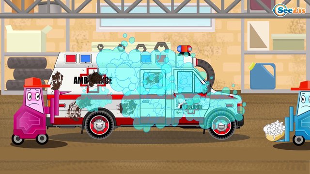 Ambulans ve Meraklı Kamyon: Kurtarma Ekibi - Eğlenceli çizgi film - Türkçe izle