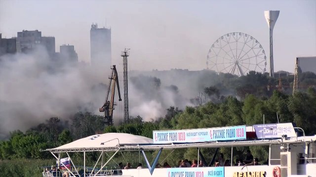 Russie: incendie à Rostov-sur-le-Don, évacuations par centaines