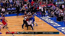 Serge Ibaka & Robin Lopez fight & ejected for throwing punches (raptors bulls nba fights 2