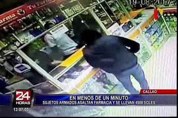Callao: asaltan farmacia en la avenida Argentina y se llevan más de 4 mil soles