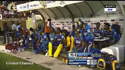 CPL 2017 Highlights-Match 19- Guyana Amazon Warriors vs Barbados Tridents - Caribbean Premier League