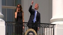 WATCH: Donald Trump defies solar eclipse rules