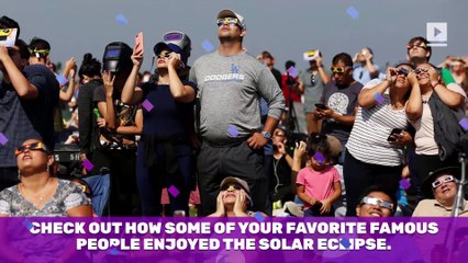 7 celebrities who were super pumped about the solar eclipse