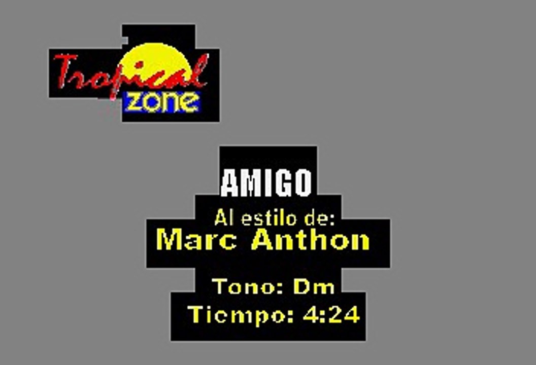 Amigo - Marc Anthony (Karaoke)