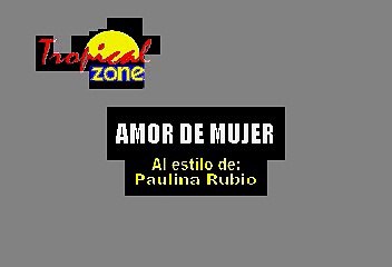 Amor De Mujer - Paulina Rubio (Karaoke)