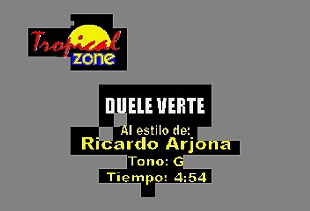 Duele Verte - Ricardo Arjona (Karaoke)