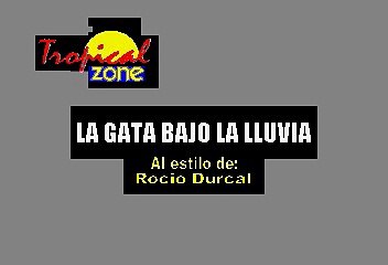 La Gata Bajo La Lluvia - Rocío Dulcal (Karaoke)