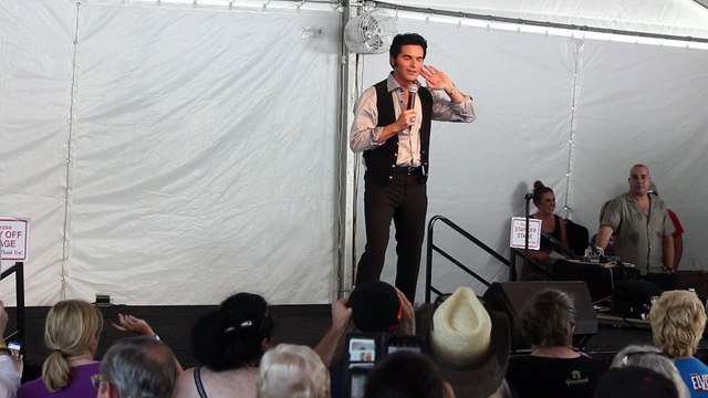 Dean Z sings 'Never Been To Spain' Entertainment Tent Elvis Week 2017
