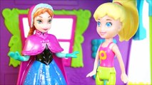 Un et un à un un à maison maison gelé Portugais elsa anna Olaf visite de polly dans kidstoys Princesse elsa avec