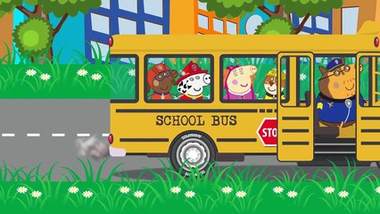 Pigs in PAW Patrol Costumes Wheels On The Bus