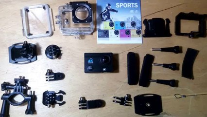 Unboxing 4k sports Ultra Full HD - 2017 Atualizada Review Acessórios e qualidade de imagem