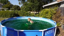 Taking a Bath in a Giant 1,500 Gallon Gooey Slime Baff Swimming Pool!