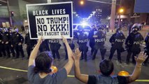 Protests erupt outside Trump’s Phoenix rally