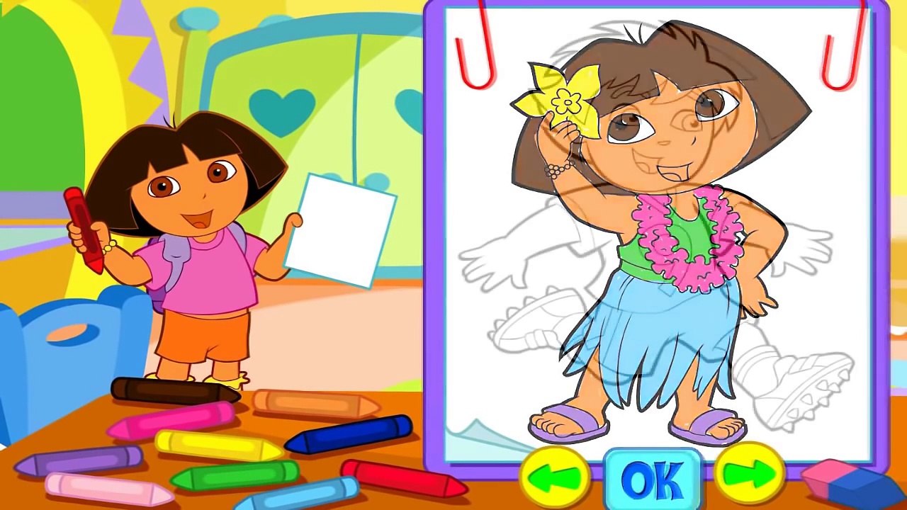 Dora lesploratrice da colorare - Video disegni da colorare educativi e divertenti per bam