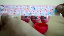 Play Doh Hello Kitty Surprise Eggs Huevos Surpresa ハローキティ キティ・ホワイト playdough by FunToys