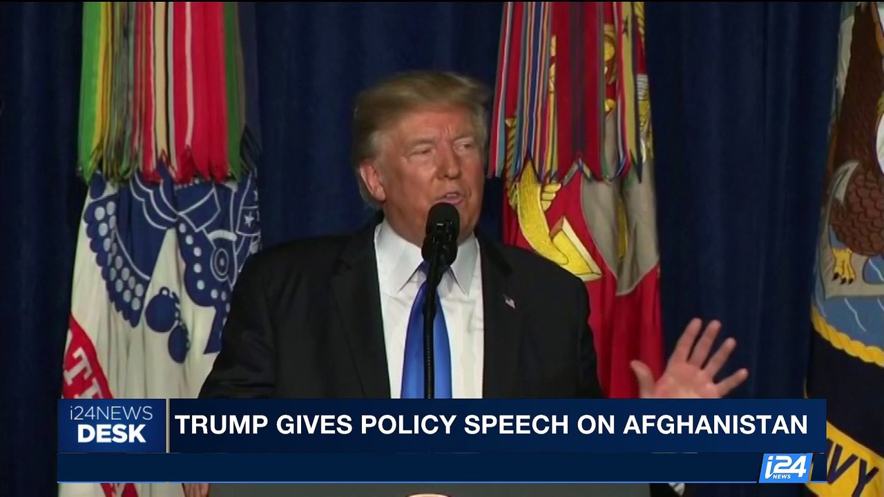 i24NEWS DESK | Trump gives policy speech on Afghanistan | Tuesday, August 22nd 2017