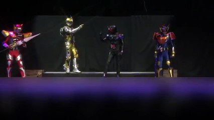 仮面ライダージョーカー＆アクセルブースター登場！ 仮面ライダー鎧武ショー 後半 よみうりランド 2014/08/30