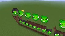 Minecraft ANGRY BIRDS MOD / DEPLOY ENDLESS ANGRY BIRDS TO KILL THE GREEN PIGS!! Minecraft