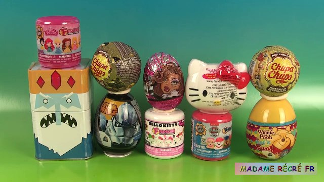 Dix homme chauve-souris des voitures des œufs avions déballage oeufs surprise disney reine des neiges surprise