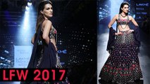 Kriti Sanon Walks The Ramp In A Gorgeous Choli And Lehenga | Lakme Fashion Week 2017