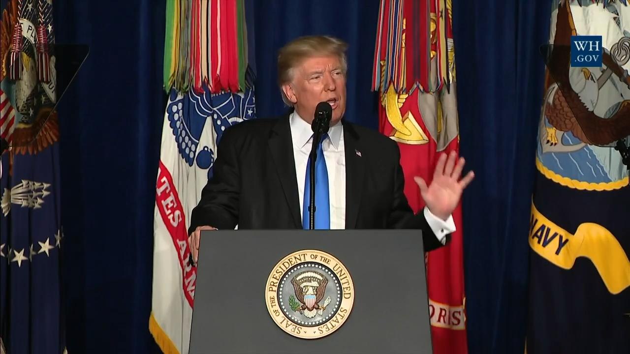 Trump: 20 Terrorist Organizations In Afghanistan and Pakistan