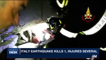 i24NEWS DESK | Italy earthquake kills 1, injures several  | Tuesday, August 22nd 2017