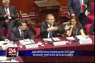 Basombrio: “Pedro Castillo es el punto de convergencia para la unión del Movadef y Proseguir”