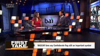 Will Cain reacts to NASCAR fans saying Confederate flag is important symbol _ First Take _ ESPN-wZBuhryY4U0