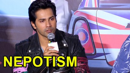 Varun Dhawan Talks About Nepotism In Bollywood | Judwaa 2 Trailer Launch