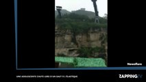 Chine : Une adolescente chute lors d'un saut à l'élastique (vidéo)