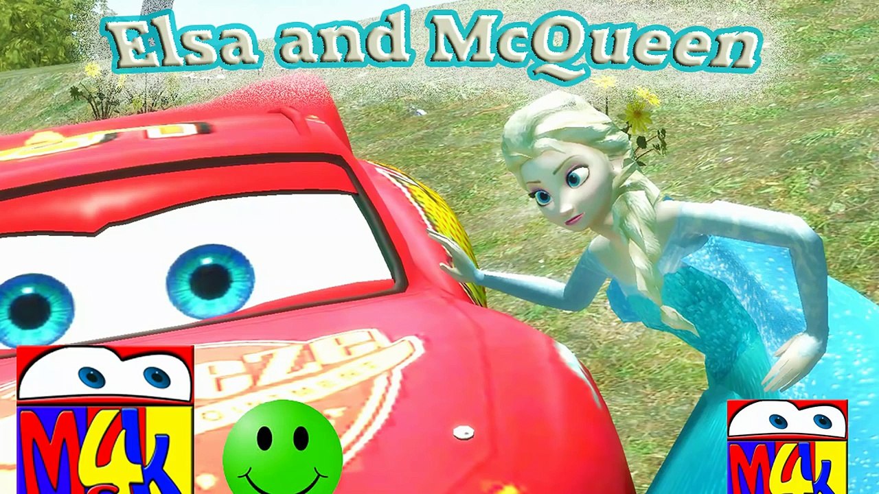 Disney Pixar Cars Frozen Elsa and McQueen -2- / Mc4K