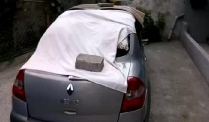 Araç sahiplerinden halılı, kilimli dolu önlemi