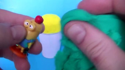 Video herunterladen: Play-Doh Ice Cream Cone Surprise Eggs Cars 2 Peppa Pig Spongebob Minions Toys