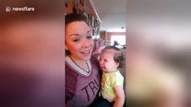 Baby doesn't like when mum sings