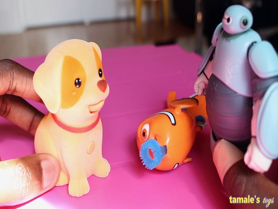 LIVE PETS & BAYMAX SAVE NEMLITTLE LIVE PETS & BAYMAX SAVE NEMO BIG HERO 6 FINDING NEMO DISNEY PIXAR Toys BABY Videos, O