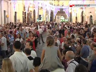 TG 20.08.12 Lucera, protesta per chiusura tribunale: i sindaci consegnano fascia tricolore