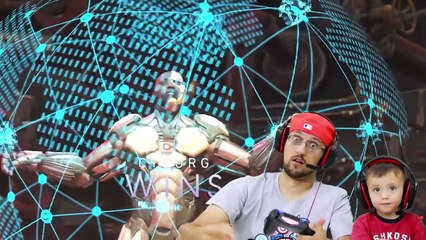 SUPER HERO KIDS vs. DAD Battle! Pikachu is Savage! (FGTEEV plays INJUSTICE 2 Batman vs. Superman)-2gXDmravoew