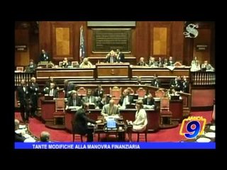 Tante modifiche alla manovra finanziaria