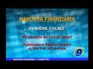 Manovra finanziaria | I correttivi