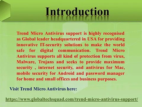 Trend Micro Antivirus Support