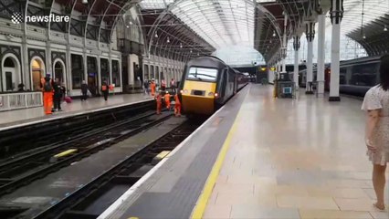 Déraillement d'un train en Gare de Padington à Londres