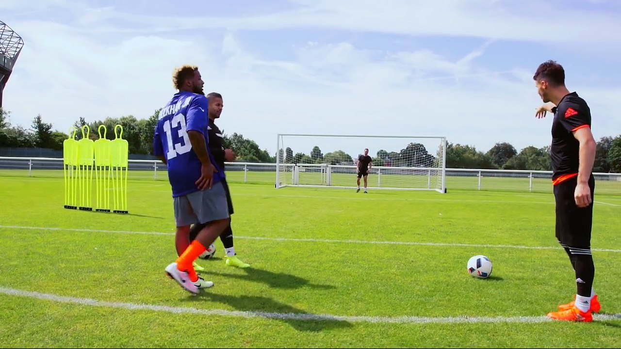 ODELL BECKHAM VS F2 | EPIC BATTLE Football VS Football